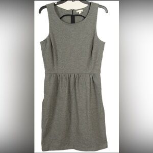 Gap Dress Women’s Medium Gray A Line Sleeveless Knit Stretch Pockets Cotton